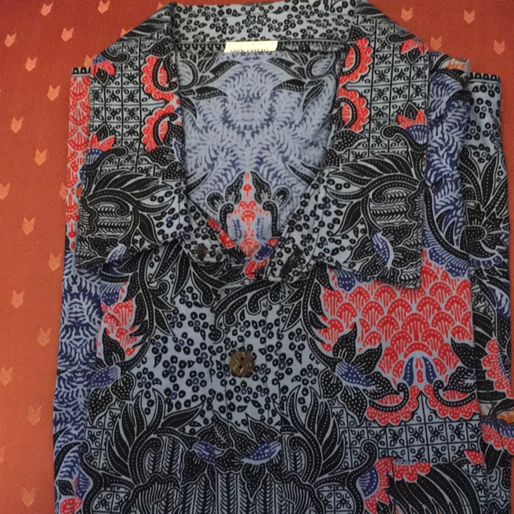 Indonesian Batik Shirt Mens will fit xl or xxl